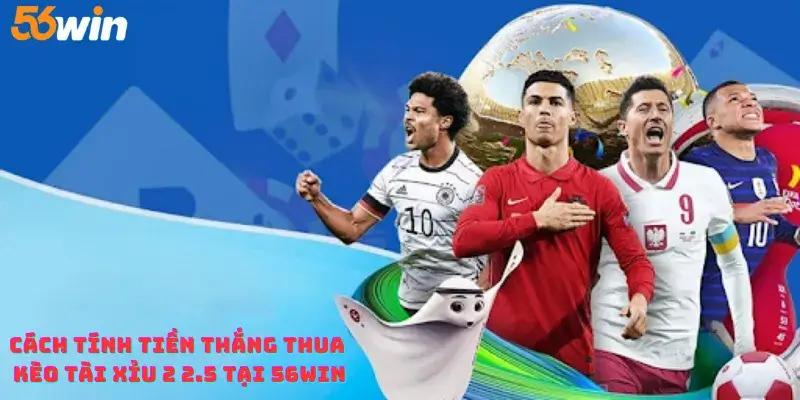 Cách tính tiền thắng thua kèo Tài Xỉu 2 2.5 tại 56win
